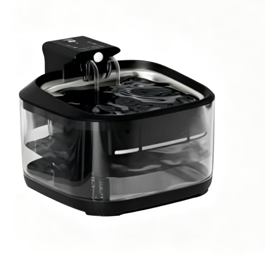Nycoba Wireless Rechargeable Cat Water Fountain, Visible Water‑Level 4.5L Pet Water Dispenser Equipped with Multimode Operation System