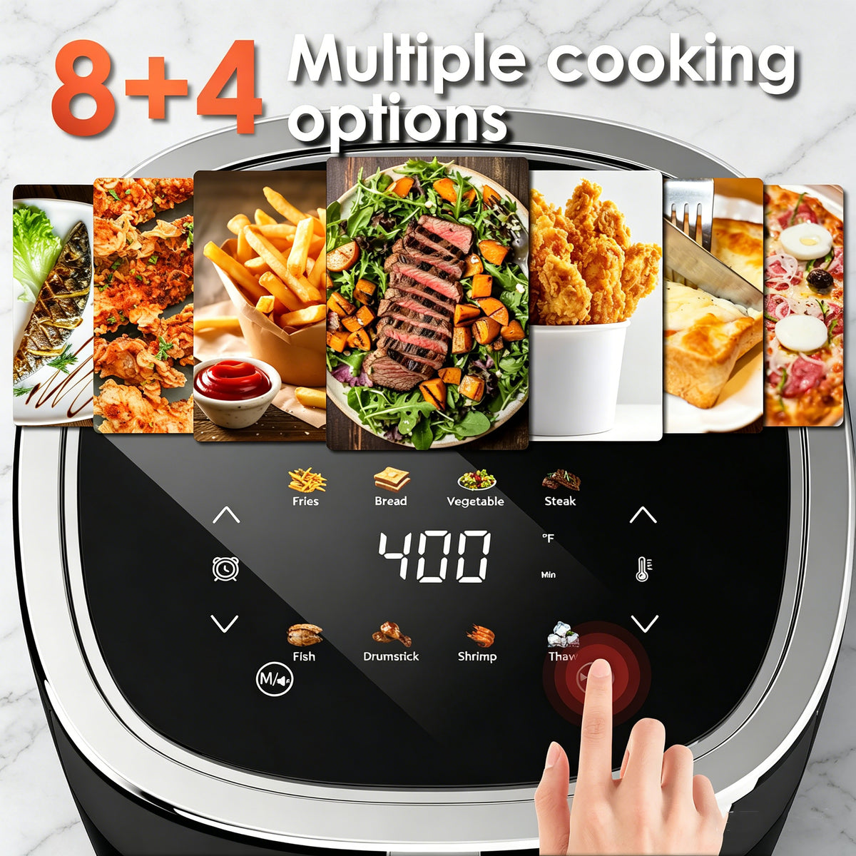 Nycoba 4 qt Air Fryer, Reheats, Dehydrates
