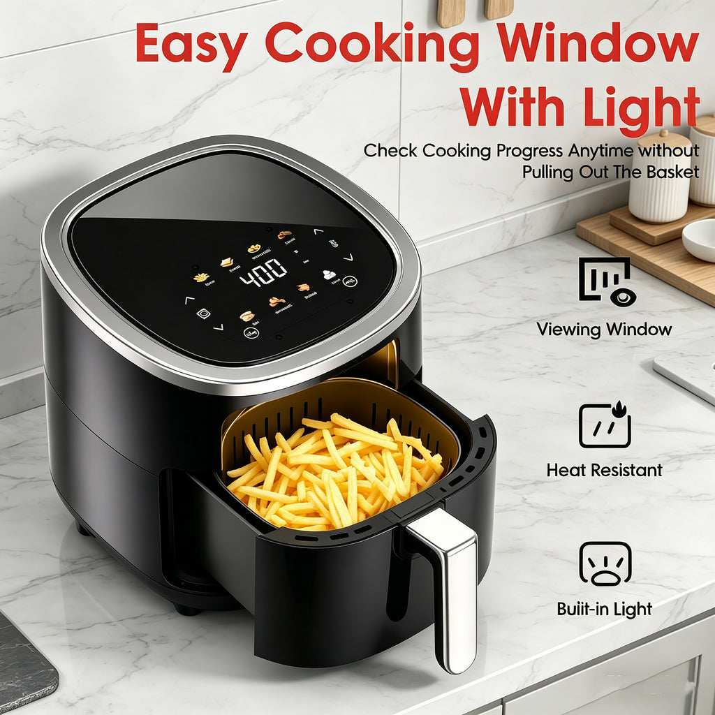 Nycoba 4 qt Air Fryer, Reheats, Dehydrates