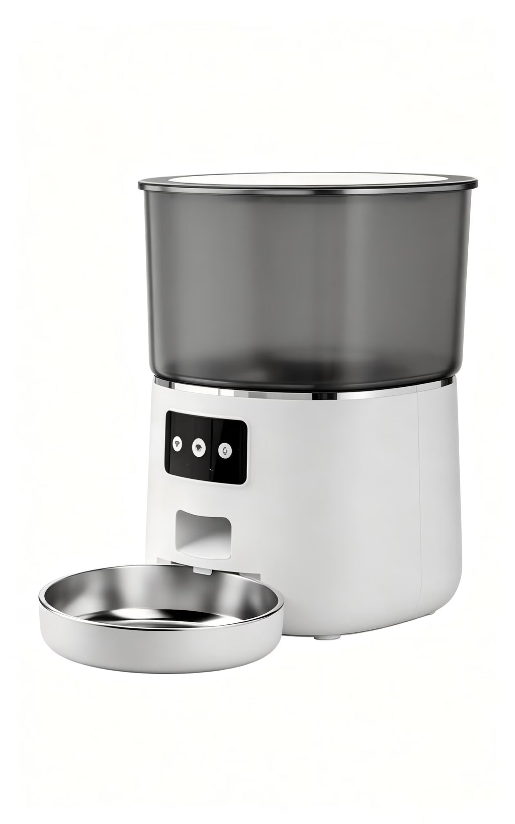 Nycoba Automatic Smart Pet Feeder, WiFi App Control Timed Cat Dog Feeder with Stainless Steel Food Bowl for Indoor Pets