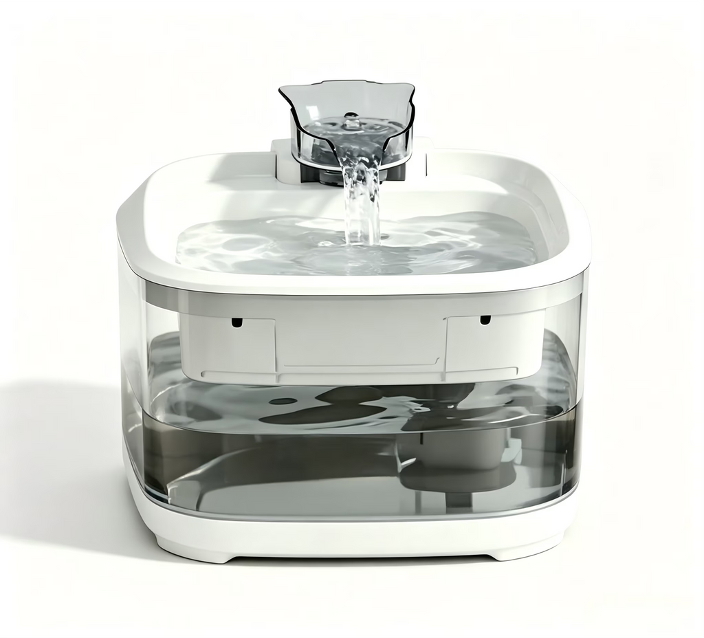 Nycoba Visible Tank Pet Water Fountain, Automatic Recirculating Cat Water Dispenser, Multi‑Filtration Ultra Quiet Drinking Fountain for Indoor Cats