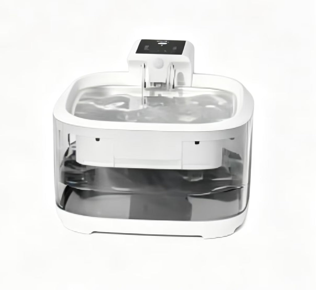 Nycoba Cordless Battery‑Powered Cat Water Fountain,4.5L Visible Water Window Pet Fountain with Induction/Timing Mode